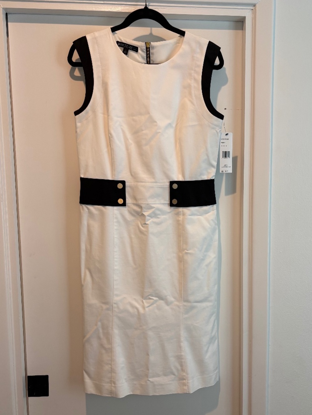 NWT Lafayette 148 New York Colorblock Sheath Dress - Size 6